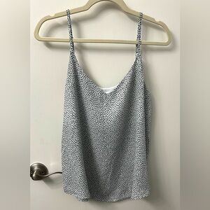 Mine Black and White Polka Dot Camisole Large